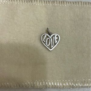 James Avery Retired Love Heart Charm